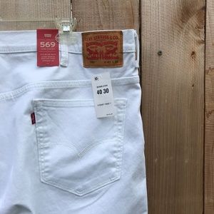 Levi's 505 Regular Fit White Jeans NWT